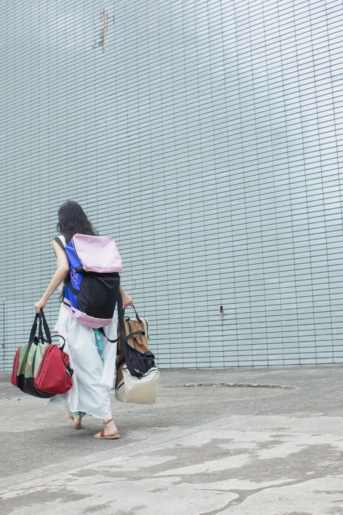 MULTI COLOR NYLON BAG