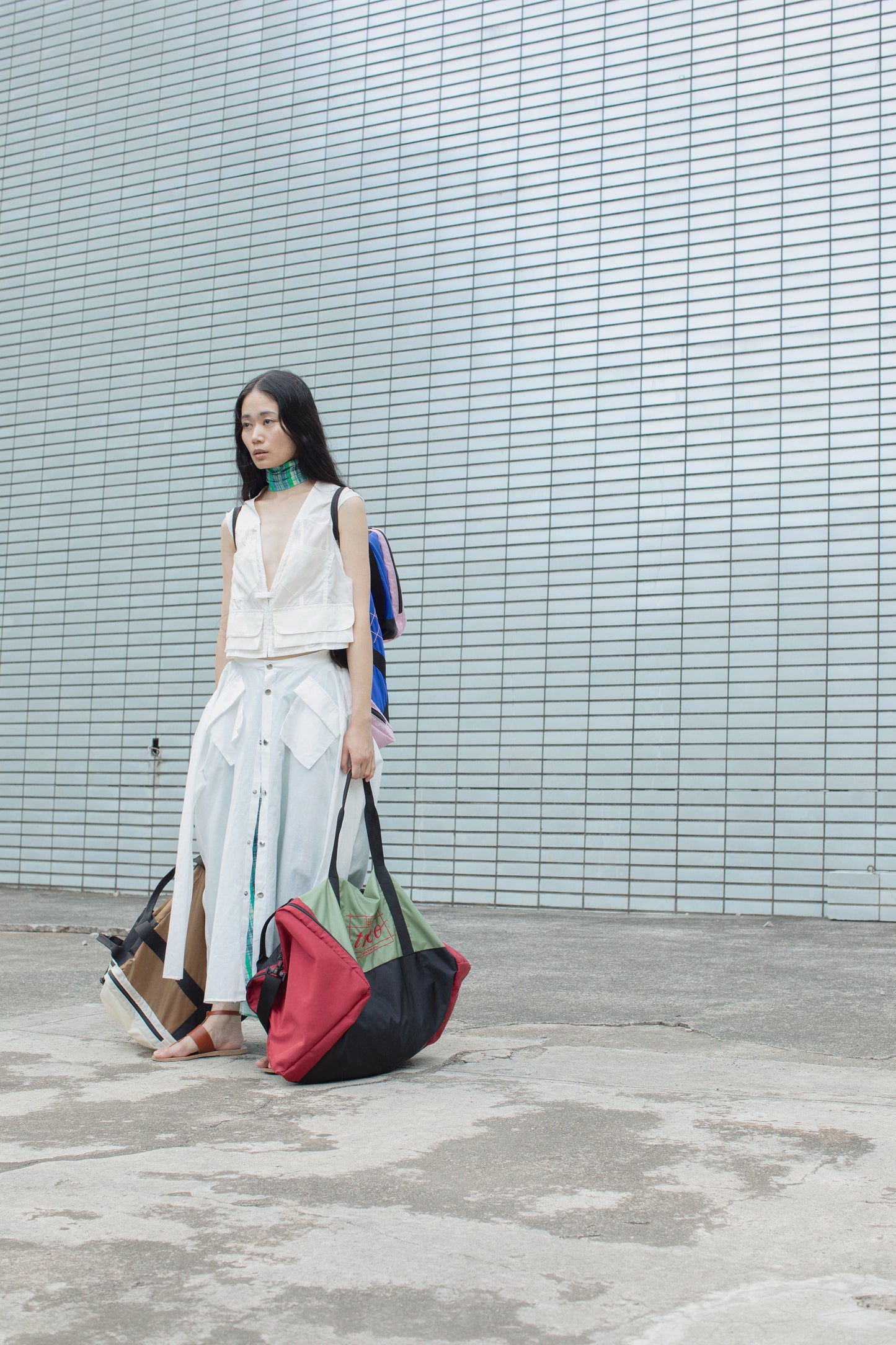 MULTI COLOR NYLON BAG